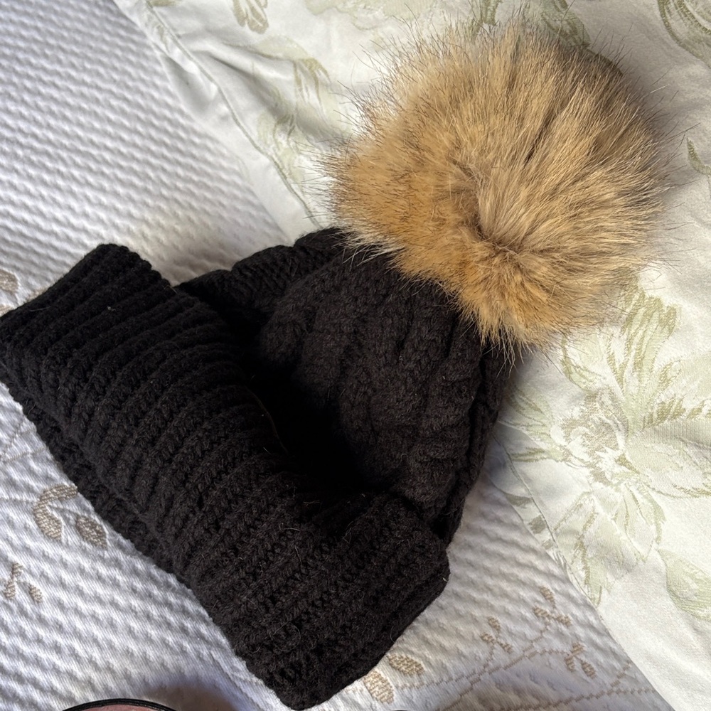 Pendleton Black Wool with Brown Label